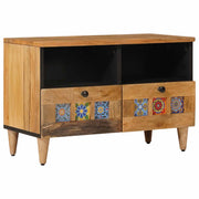 TV ormar s ladicama Prirodna 70 x 33 x 46 cm Čvrsto drvo manga