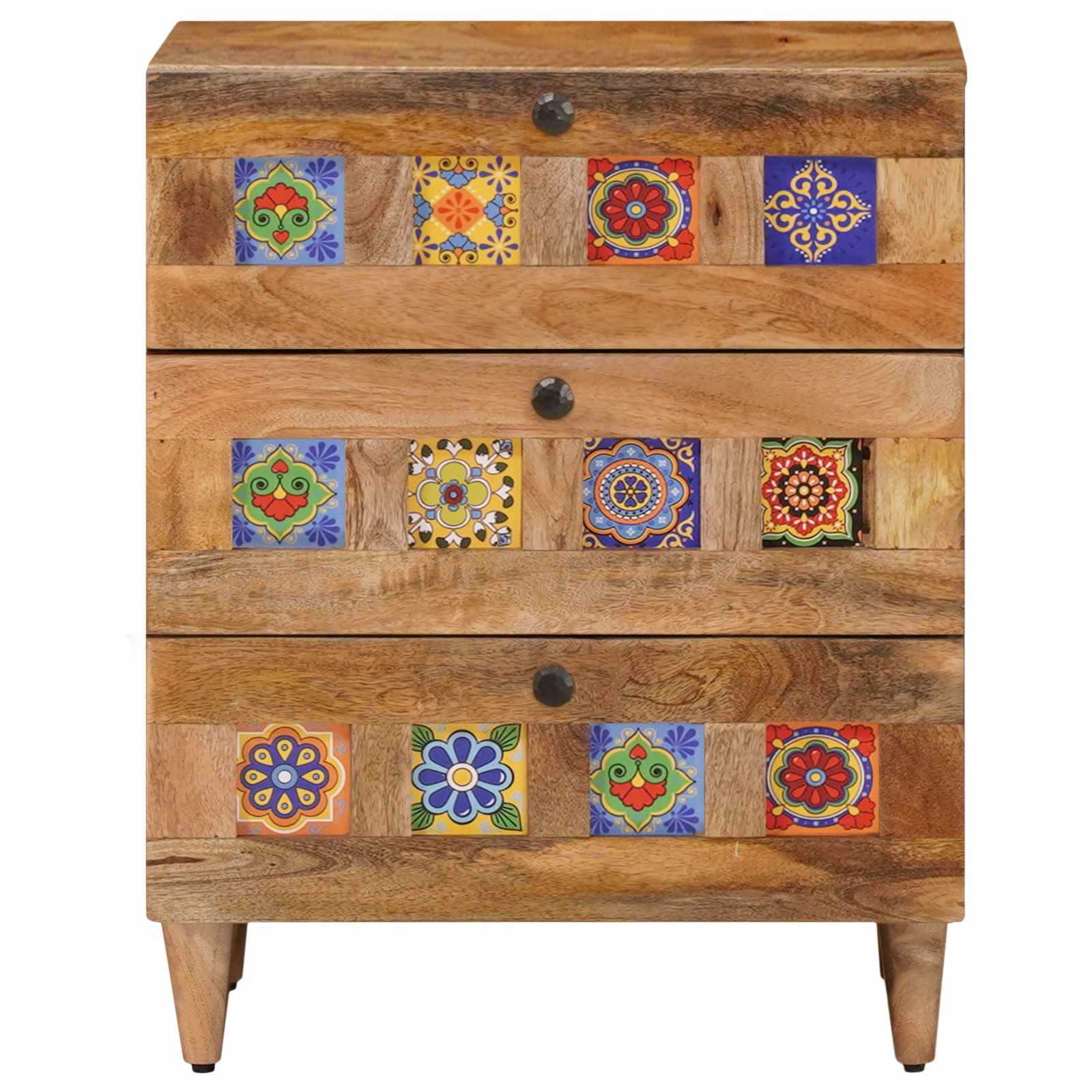 Noćni ormar Prirodna 50 x 33 x 62 cm Čvrsto drvo manga