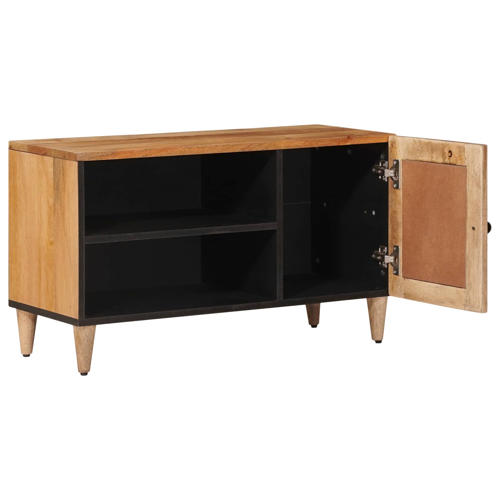 TV ormar s pohranom Prirodna 80 x 33 x 46 cm Čvrsto drvo manga