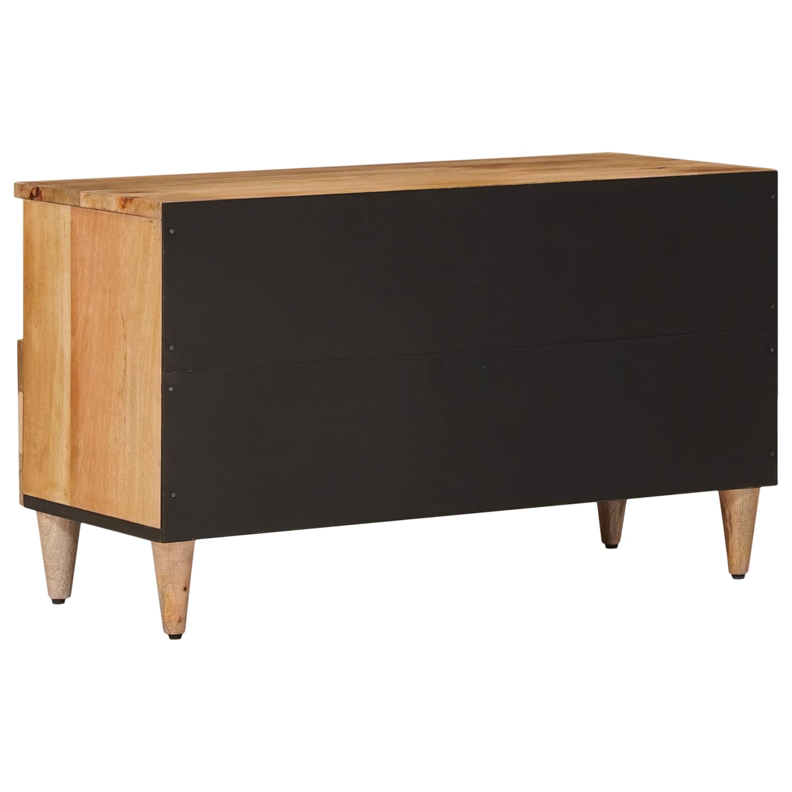 TV ormar s ladicama Prirodna 80 x 33 x 46 cm Čvrsto drvo manga