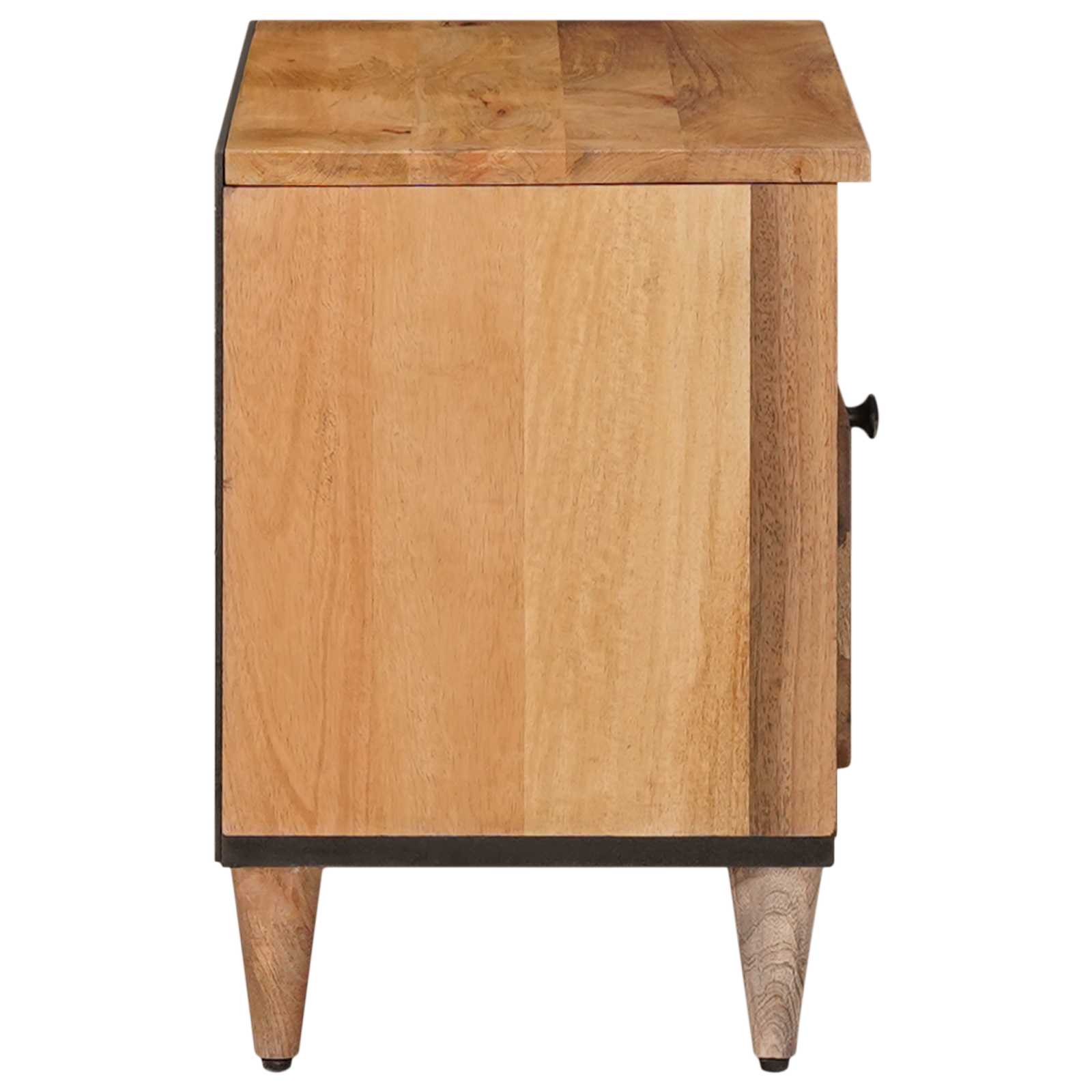 TV ormar s ladicama Prirodna 80 x 33 x 46 cm Čvrsto drvo manga