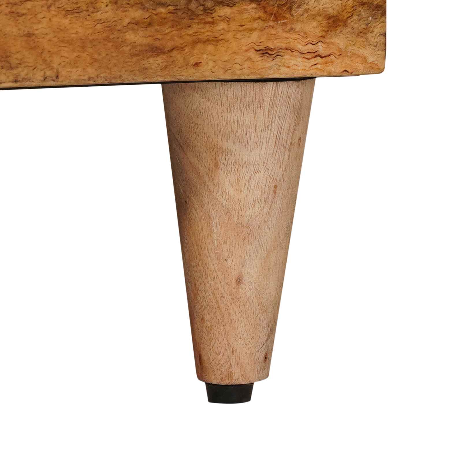 TV ormar s ladicama Prirodna 100 x 33 x 46 cm Čvrsto drvo manga