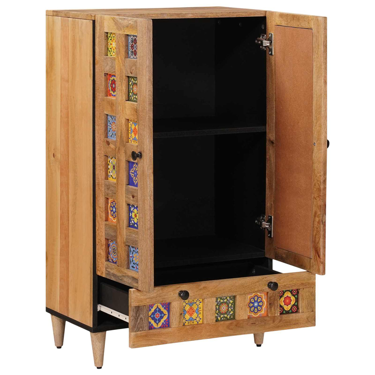 Highboard Prirodna 60 x 33,5 x 100 cm Čvrsto drvo manga