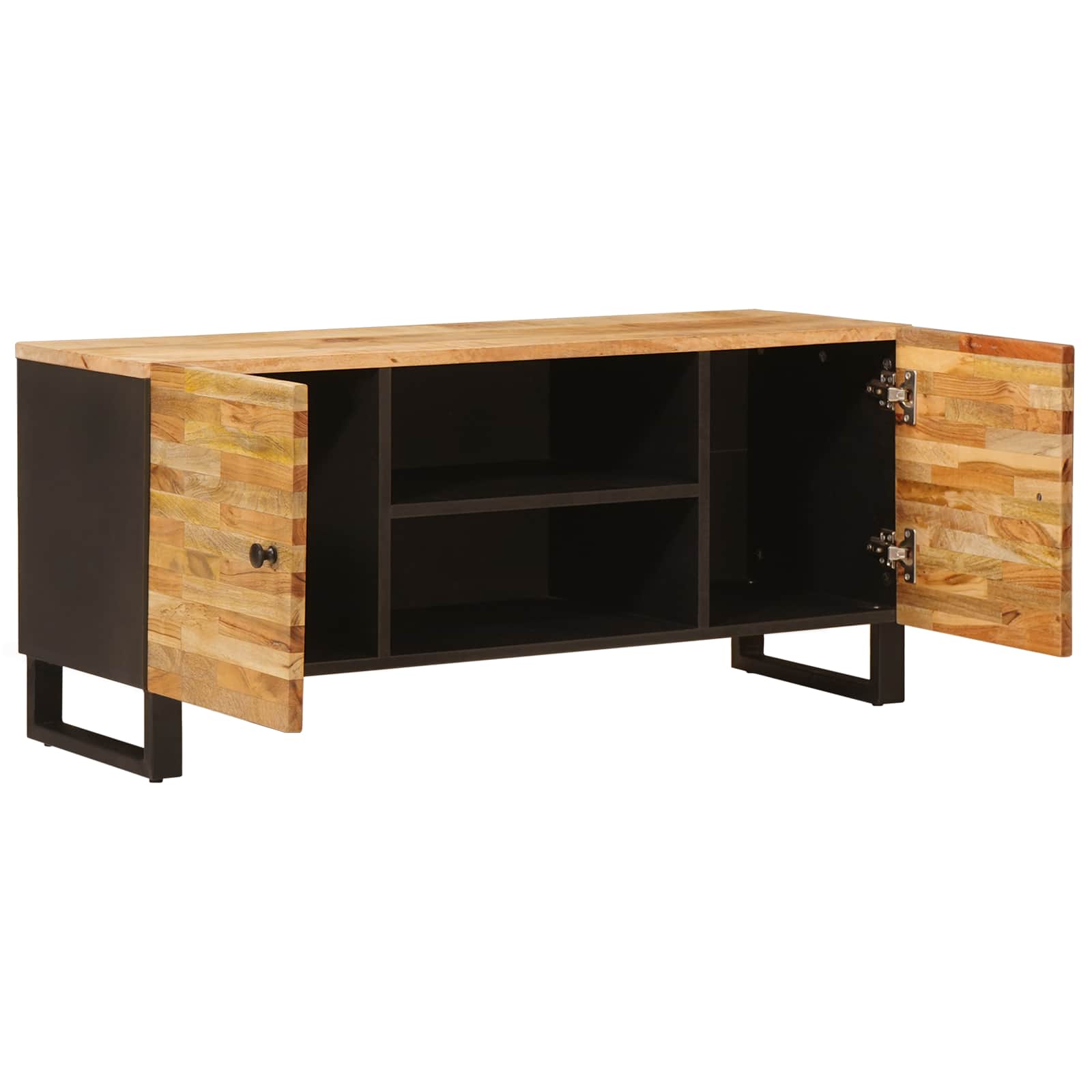 TV ormar s pohranom Smeđa 105 x 33 x 46 cm Čvrsto drvo manga