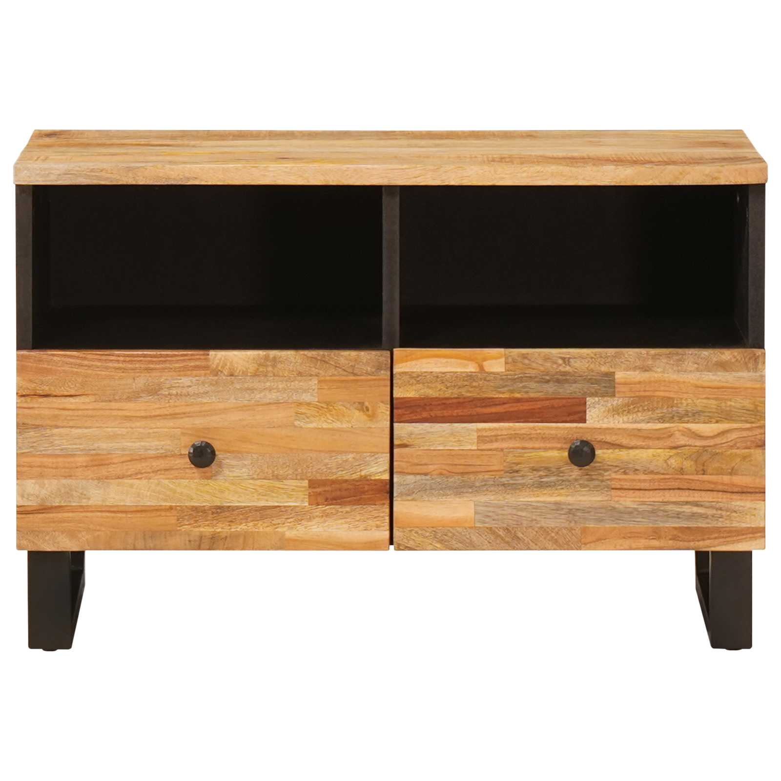 TV ormar s pohranom Smeđa 70 x 33 x 46 cm Čvrsto drvo manga