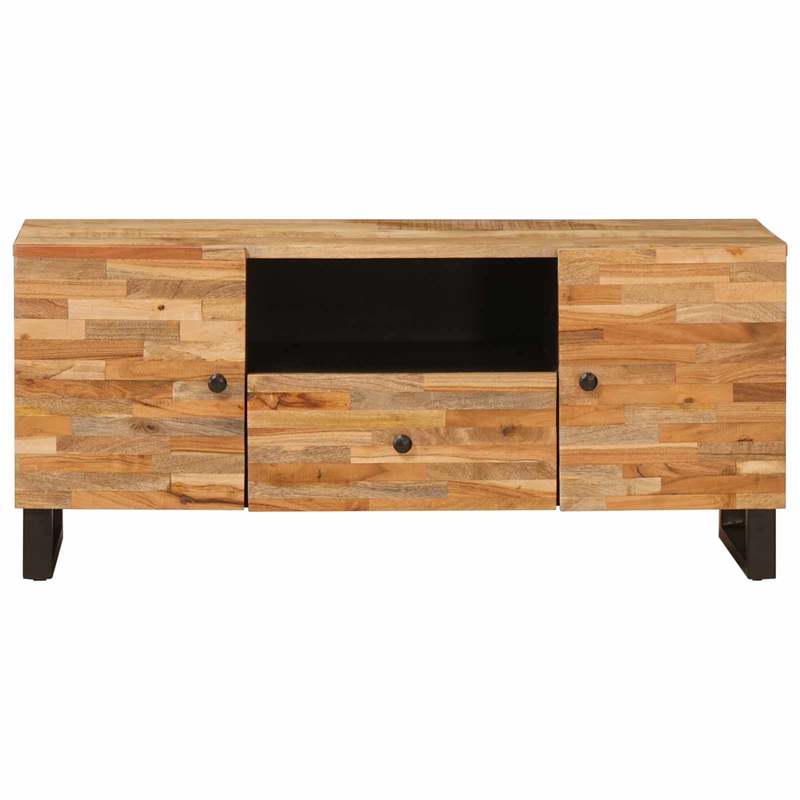 TV ormar s policom Smeđa 105 x 33 x 46 cm Čvrsto drvo manga