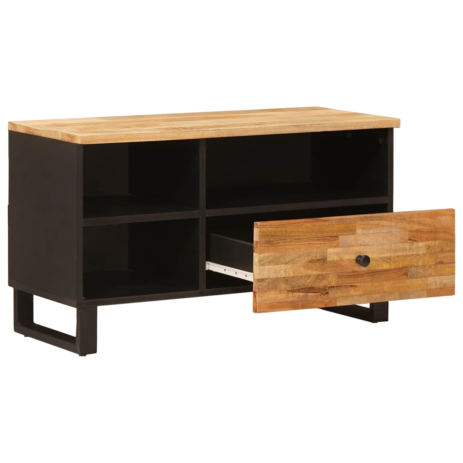 TV ormar s ladicama Smeđa 80 x 33 x 46 cm Čvrsto drvo manga