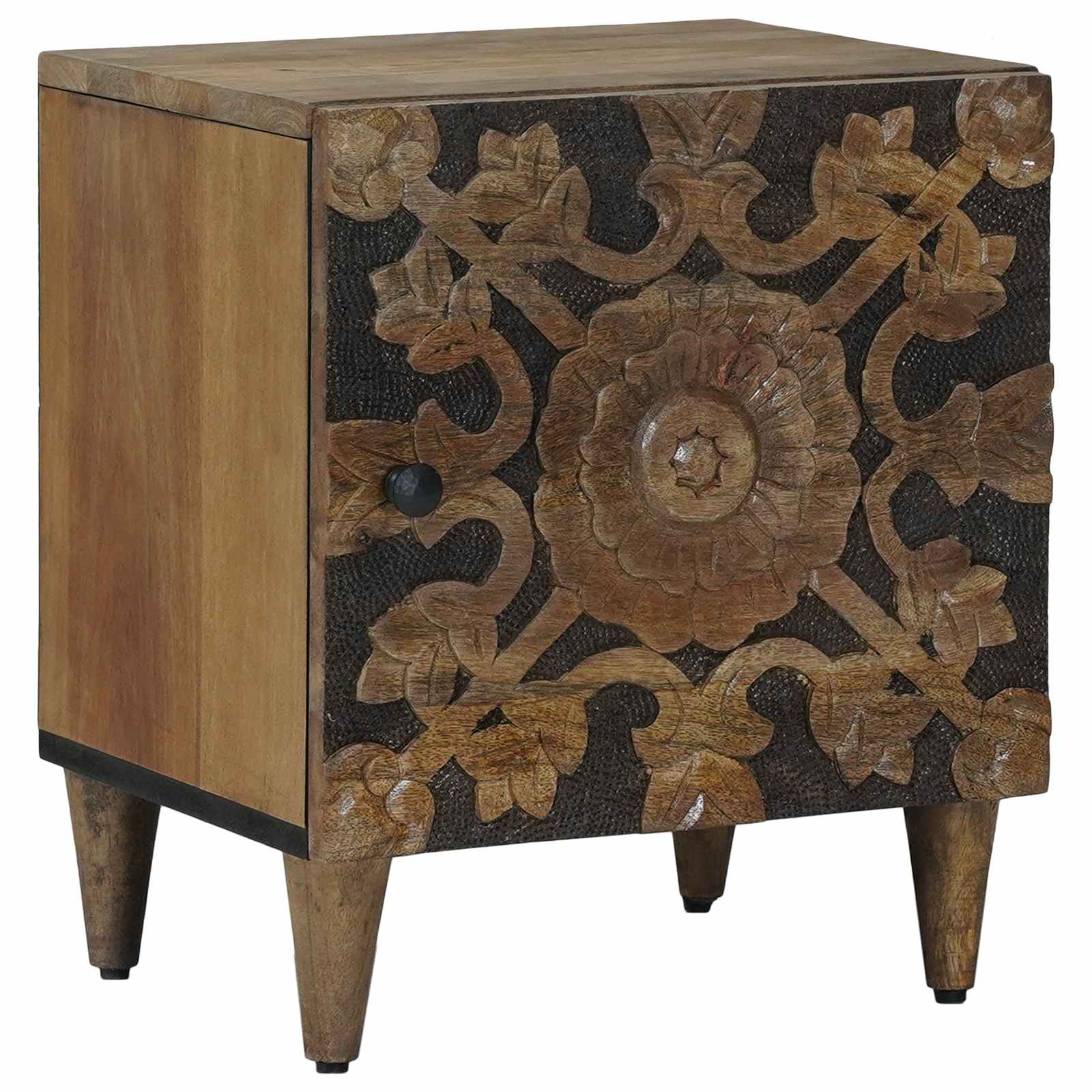 Noćni ormar 2 pcs Smeđa 40 x 33,5 x 46 cm Čvrsto drvo manga