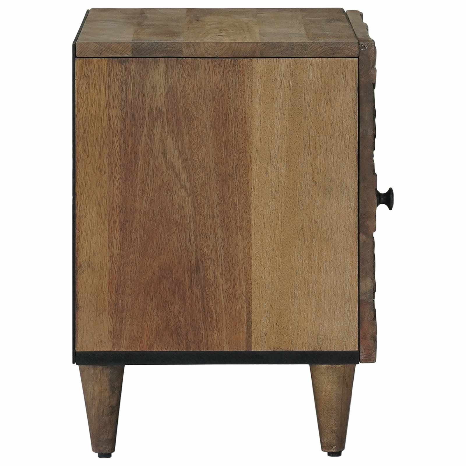 Noćni ormar 2 pcs Smeđa 40 x 33,5 x 46 cm Čvrsto drvo manga