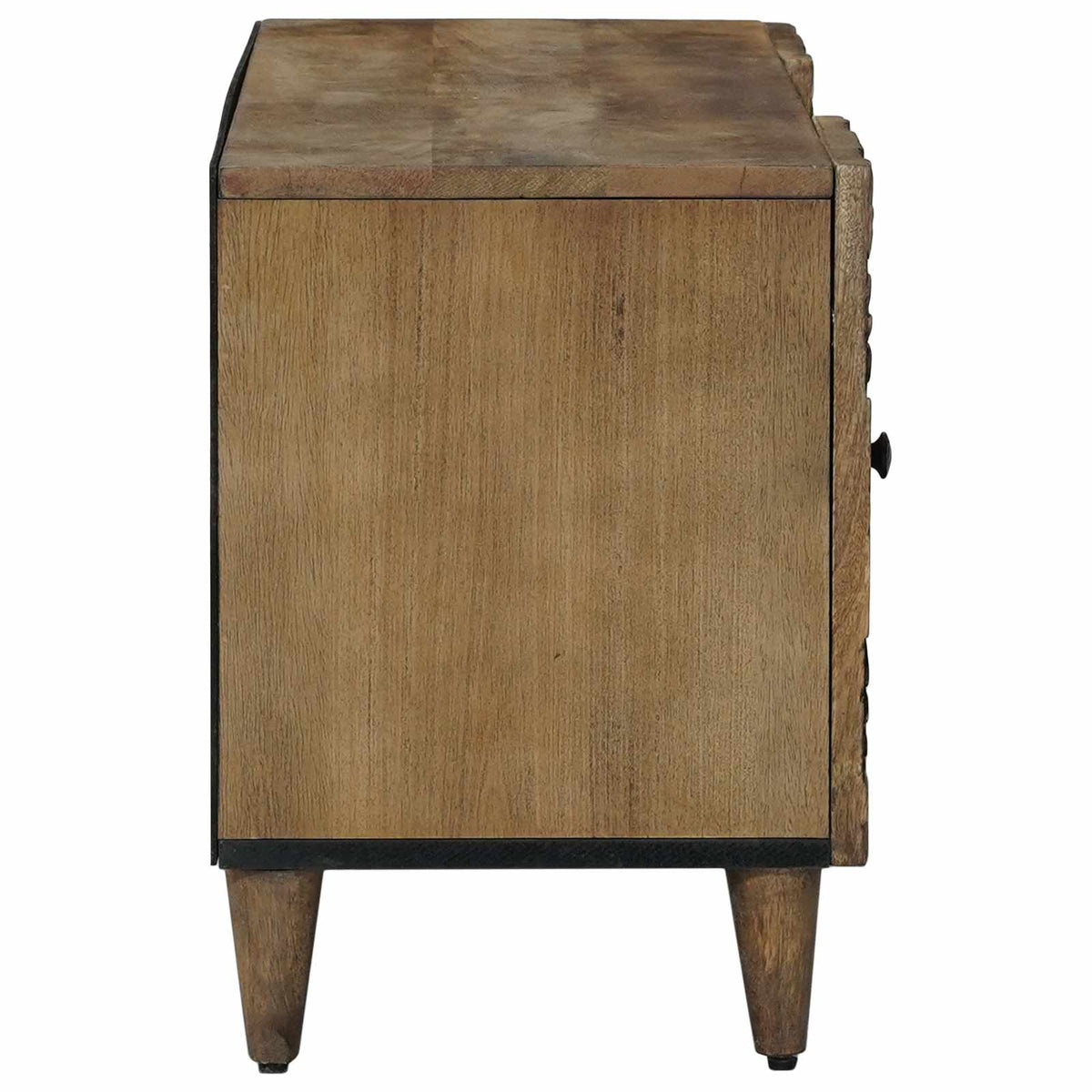 TV ormar s pohranom Smeđa 105 x 33,5 x 46 cm Čvrsto drvo manga