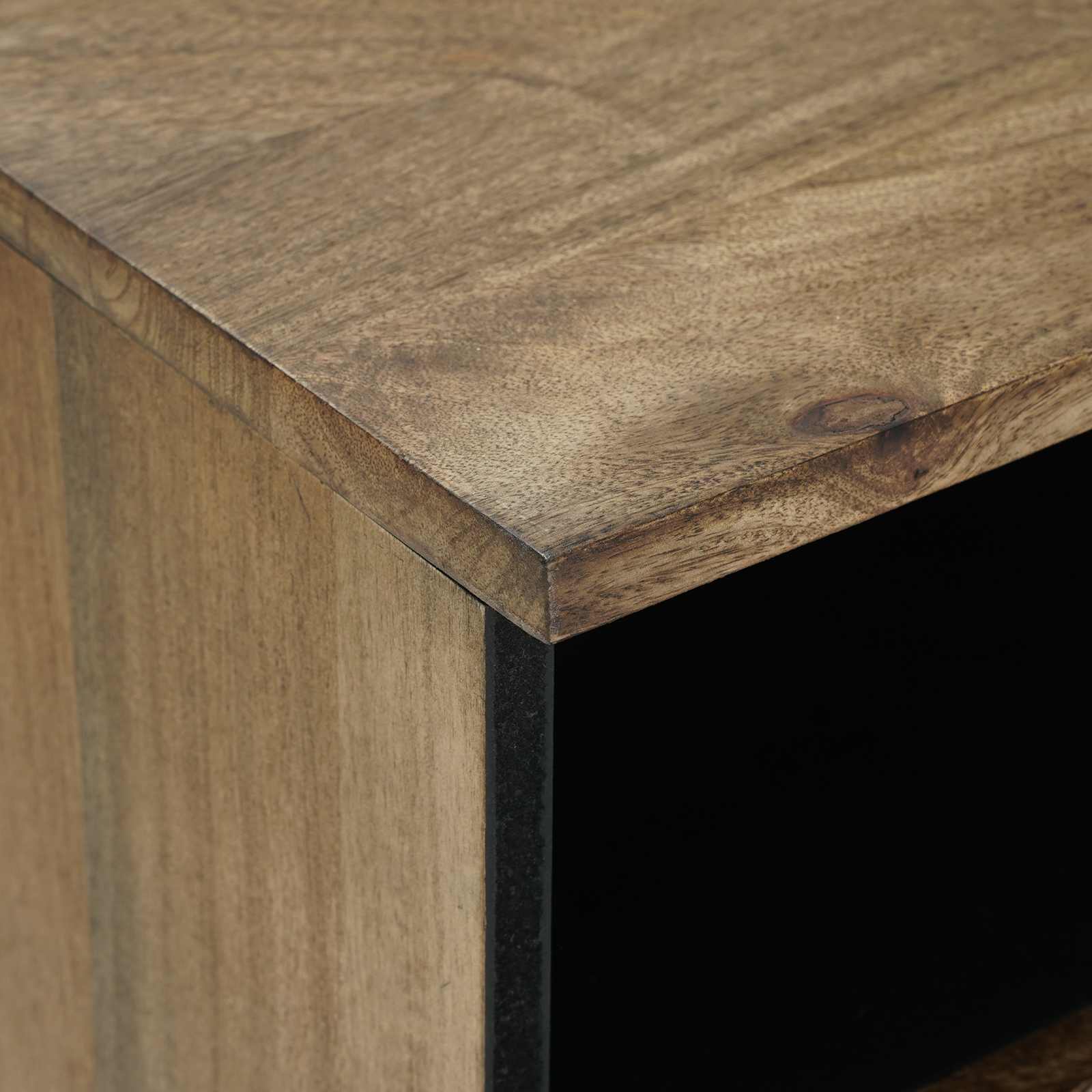 TV ormar s ladicama Smeđa 80 x 33,5 x 46 cm Čvrsto drvo manga