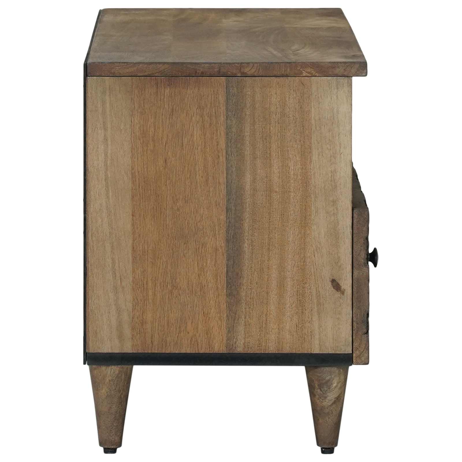 TV ormar s ladicama Smeđa 80 x 33,5 x 46 cm Čvrsto drvo manga