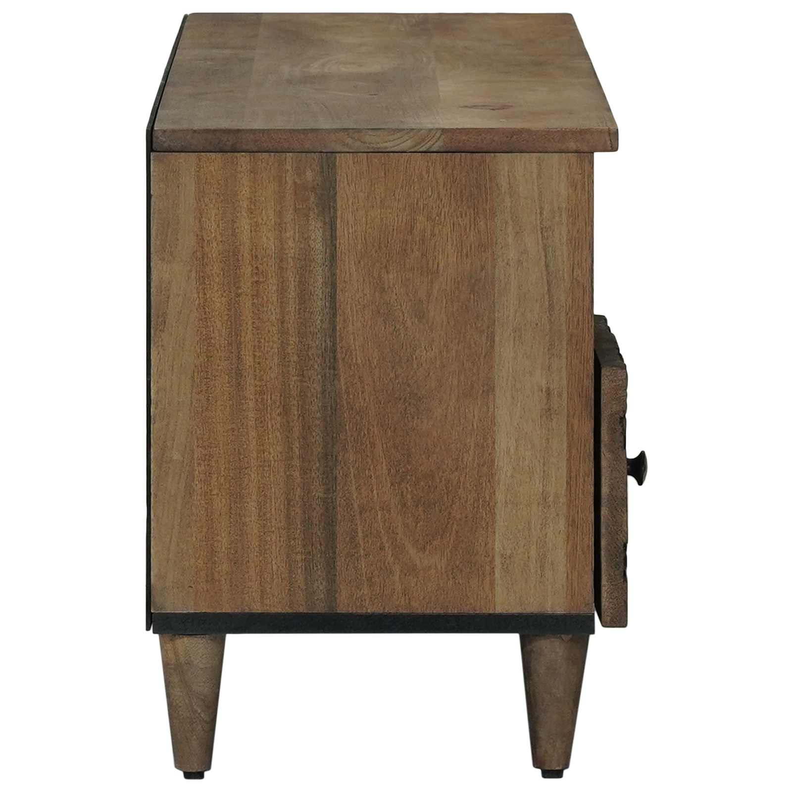 TV ormar s ladicama Smeđa 100 x 33,5 x 46 cm Čvrsto drvo manga