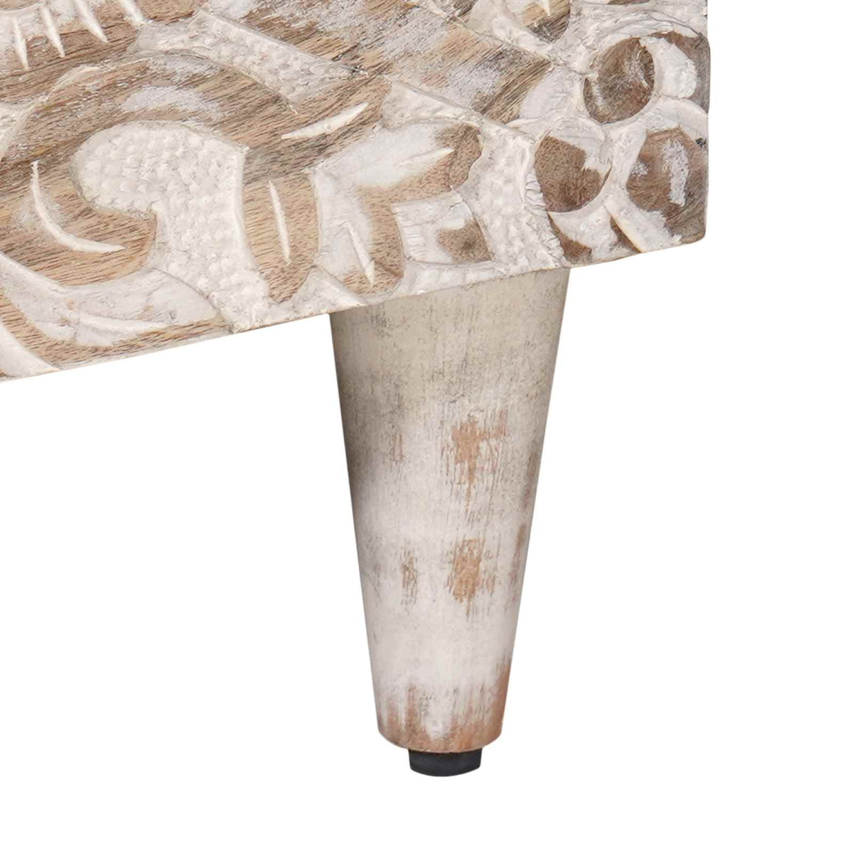 Sideboard za Pohranu Bijelo 60 x 33,5 x 75 cm Čvrsto drvo manga