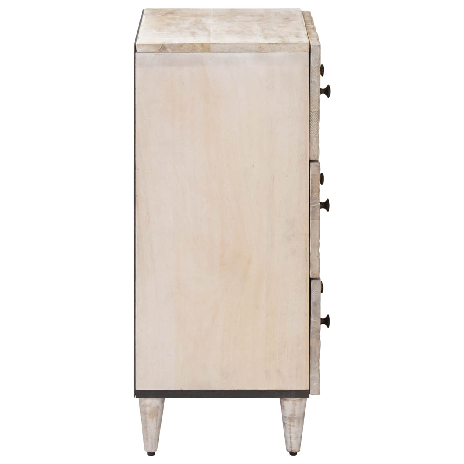 Sideboard za Pohranu Bijelo 60 x 33,5 x 75 cm Čvrsto drvo manga