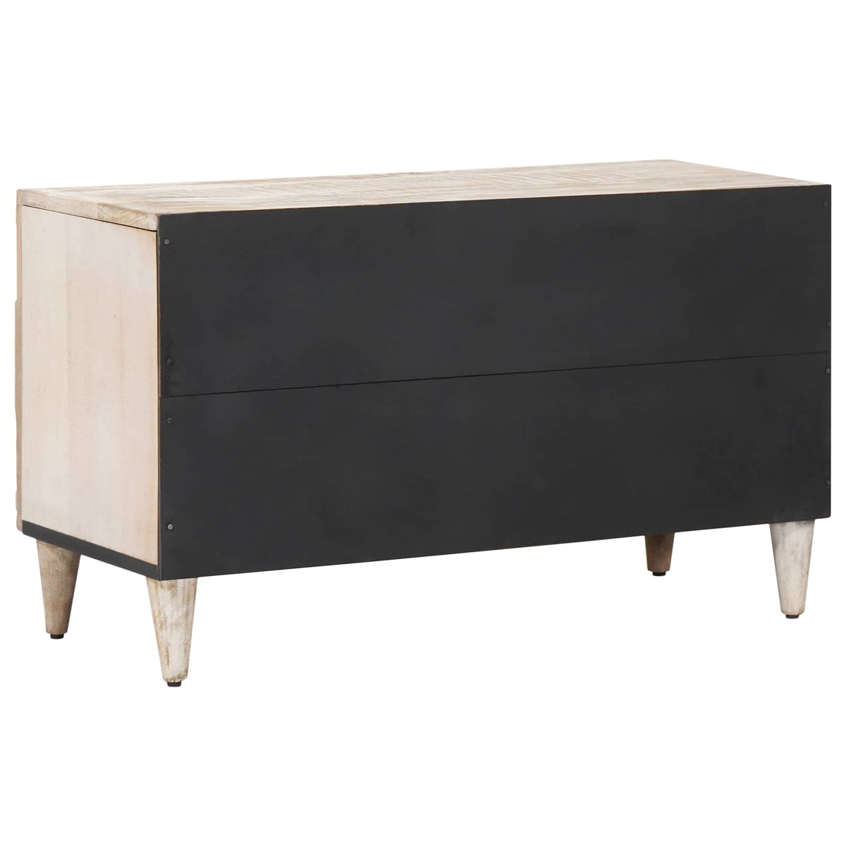TV ormar s policom Bijelo 80 x 31,5 x 46 cm Čvrsto drvo manga