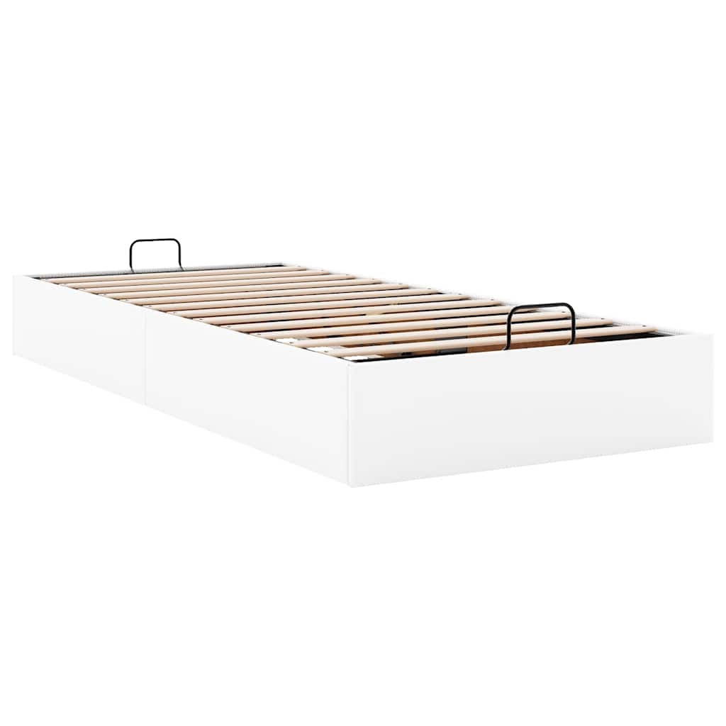 Okvir kreveta bez madraca bijeli 80x200 cm od umjetne kože