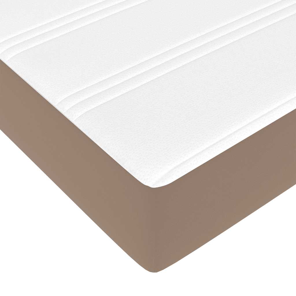 Okvir kreveta s madracem cappuccina 90x200cm umjetna koža