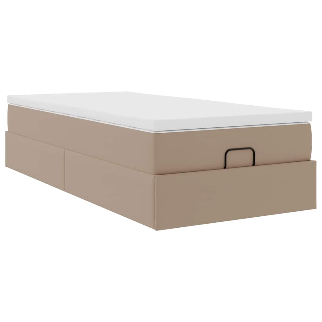 Okvir kreveta s madracem cappuccina 90x200cm umjetna koža