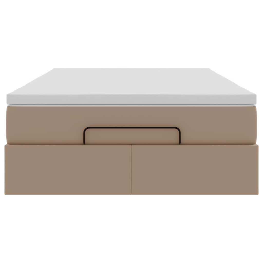 Okvir kreveta s madraca cappuccina 120x190 cm od umjetne kože