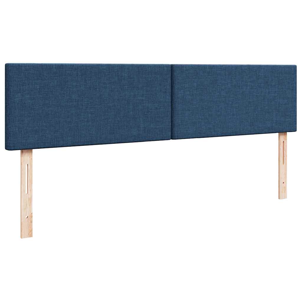 Otomanski krevet s madracem plavi 180x200cm od tkanine