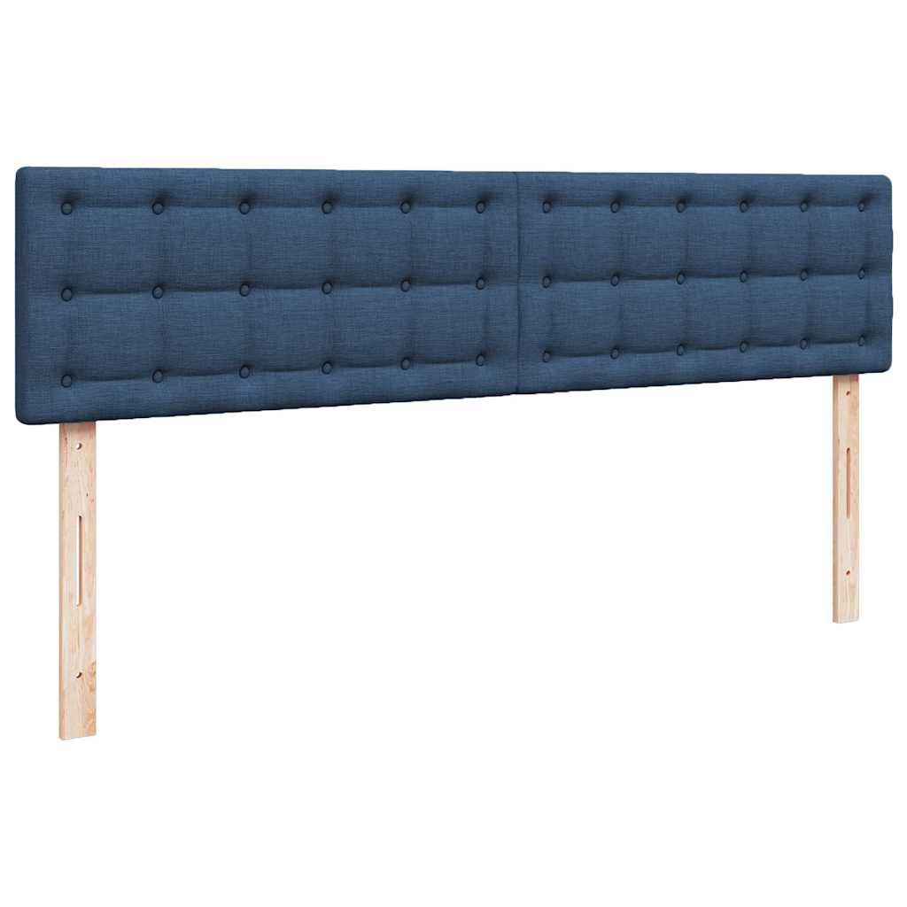 Otomanski krevet s madracem plavi 180x200cm od tkanine