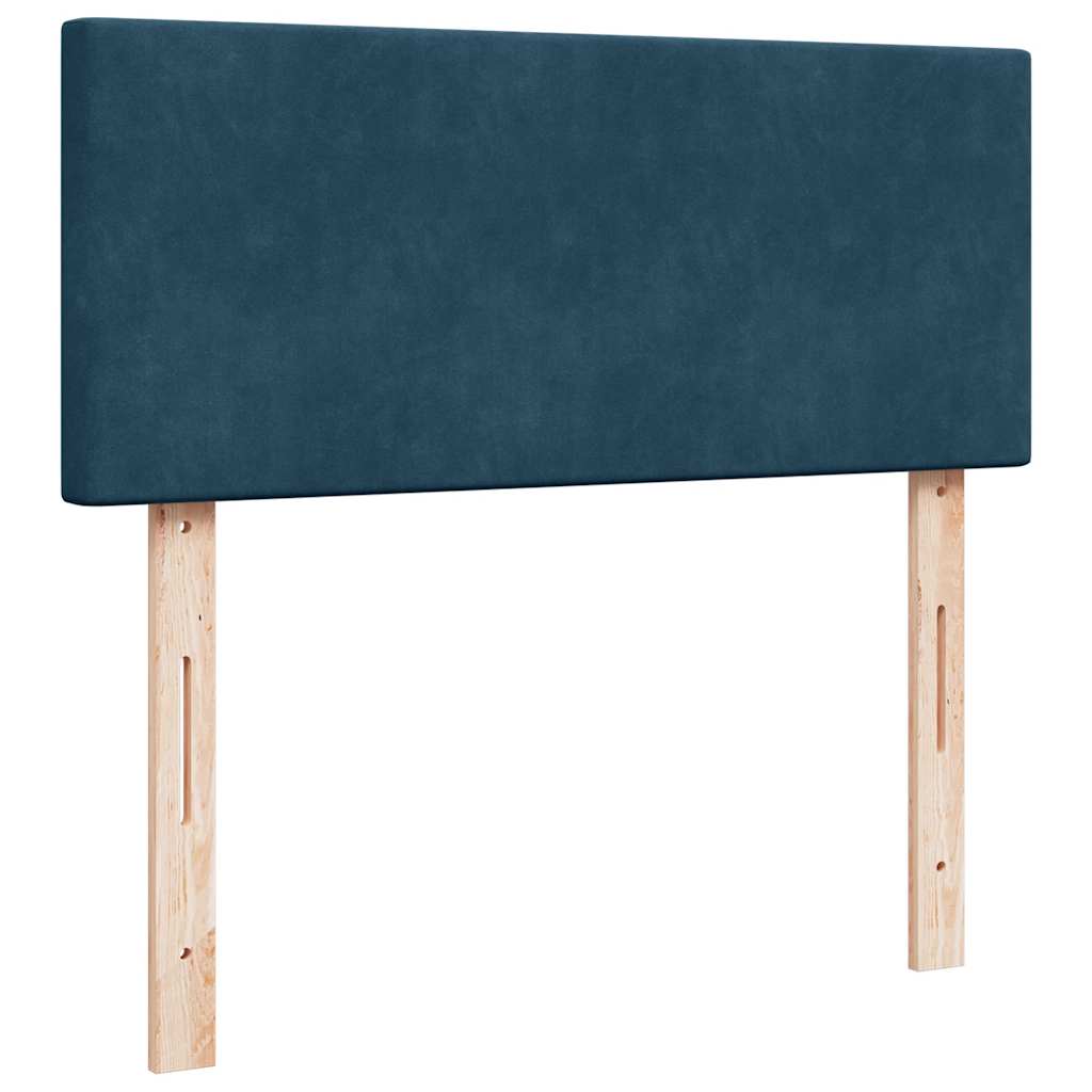Otomanski krevet s madraca tamnoplavi 120x190 cm baršunasti