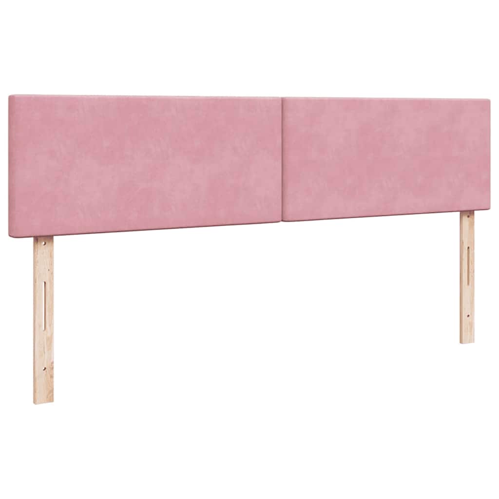 Otomanski krevet s madracem ružičasti 180x200 cm baršunasti