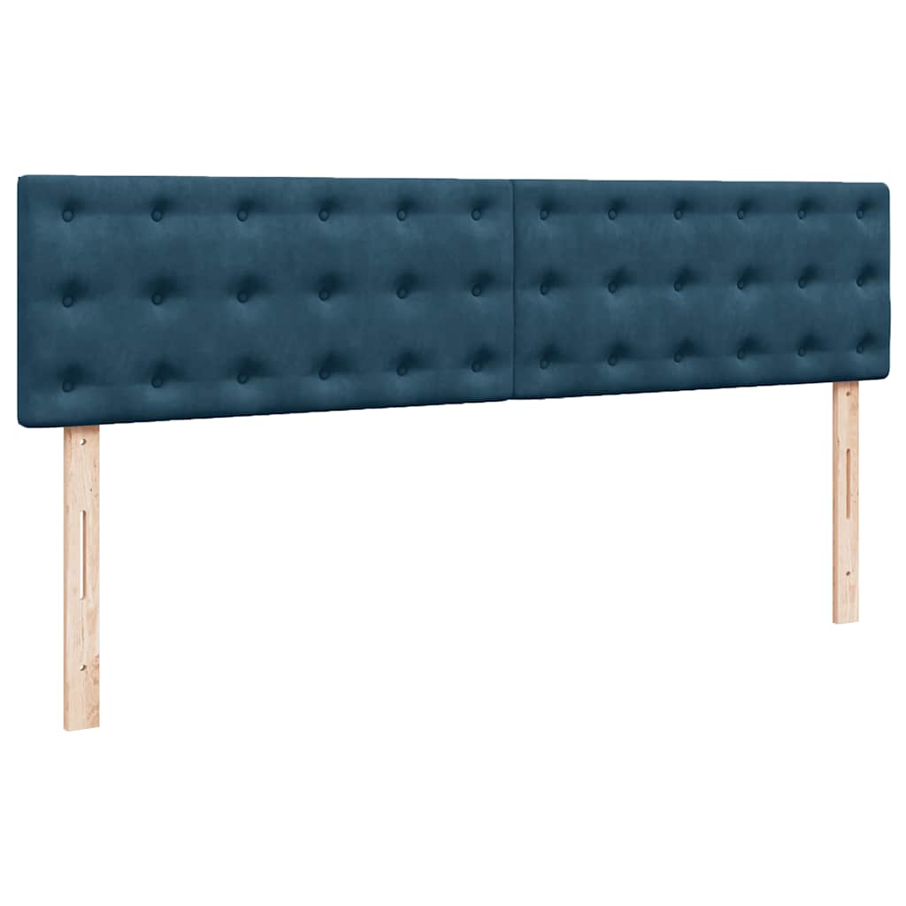 Ottoman krevet s madracem tamnoplavi 200x200 cm baršun