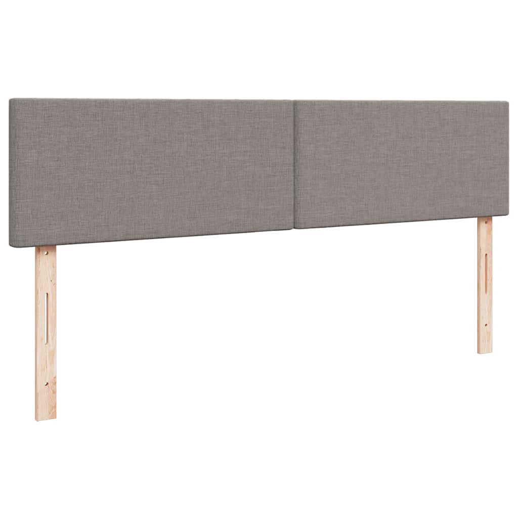Otomanski okvir kreveta s madracima smeđesivi 200x200cm tkanine