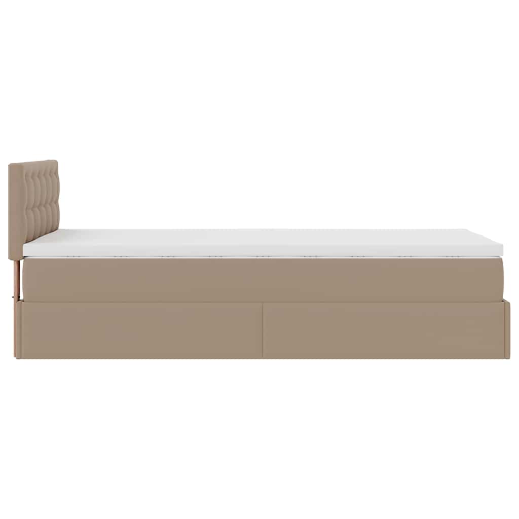 Okvir kreveta s madracem cappuccina 90x200cm umjetna koža
