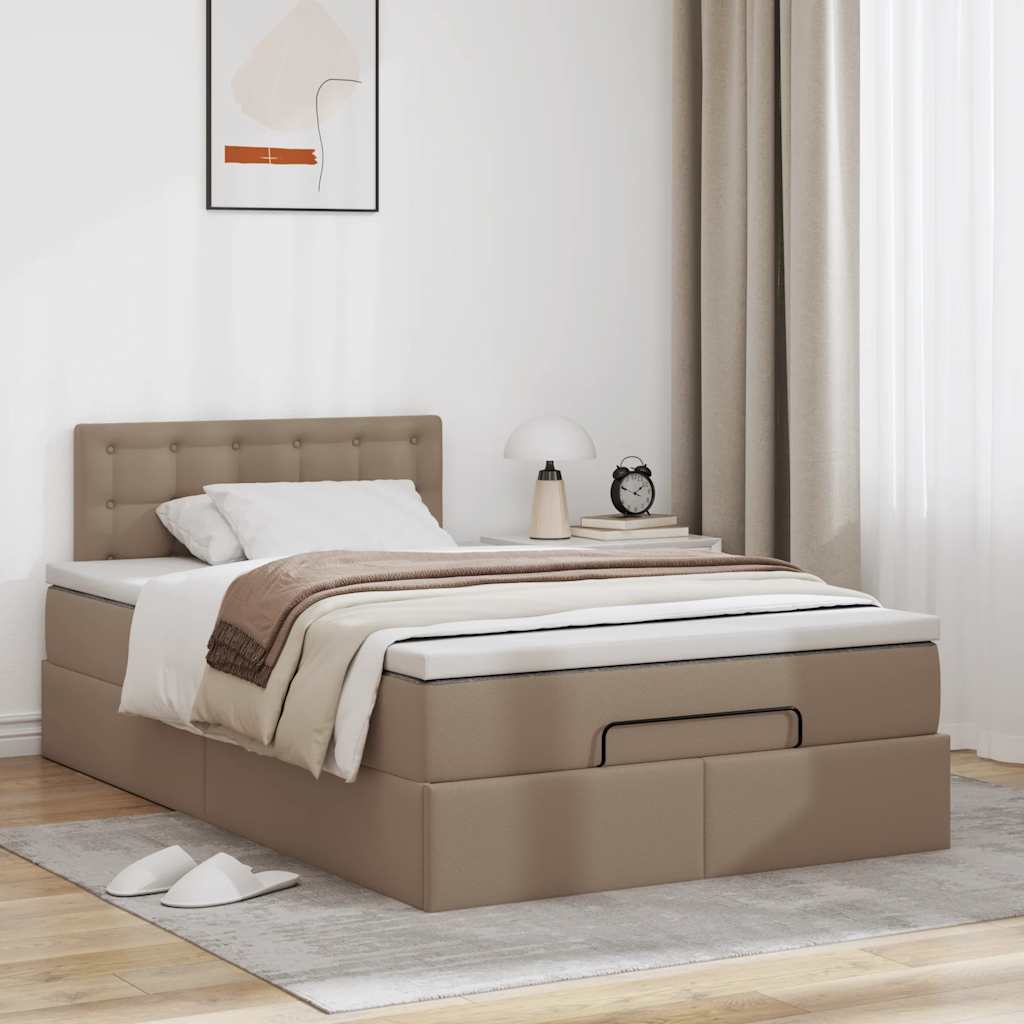 Otomanski krevet s madracima i LED 120x190cm umjetna koža