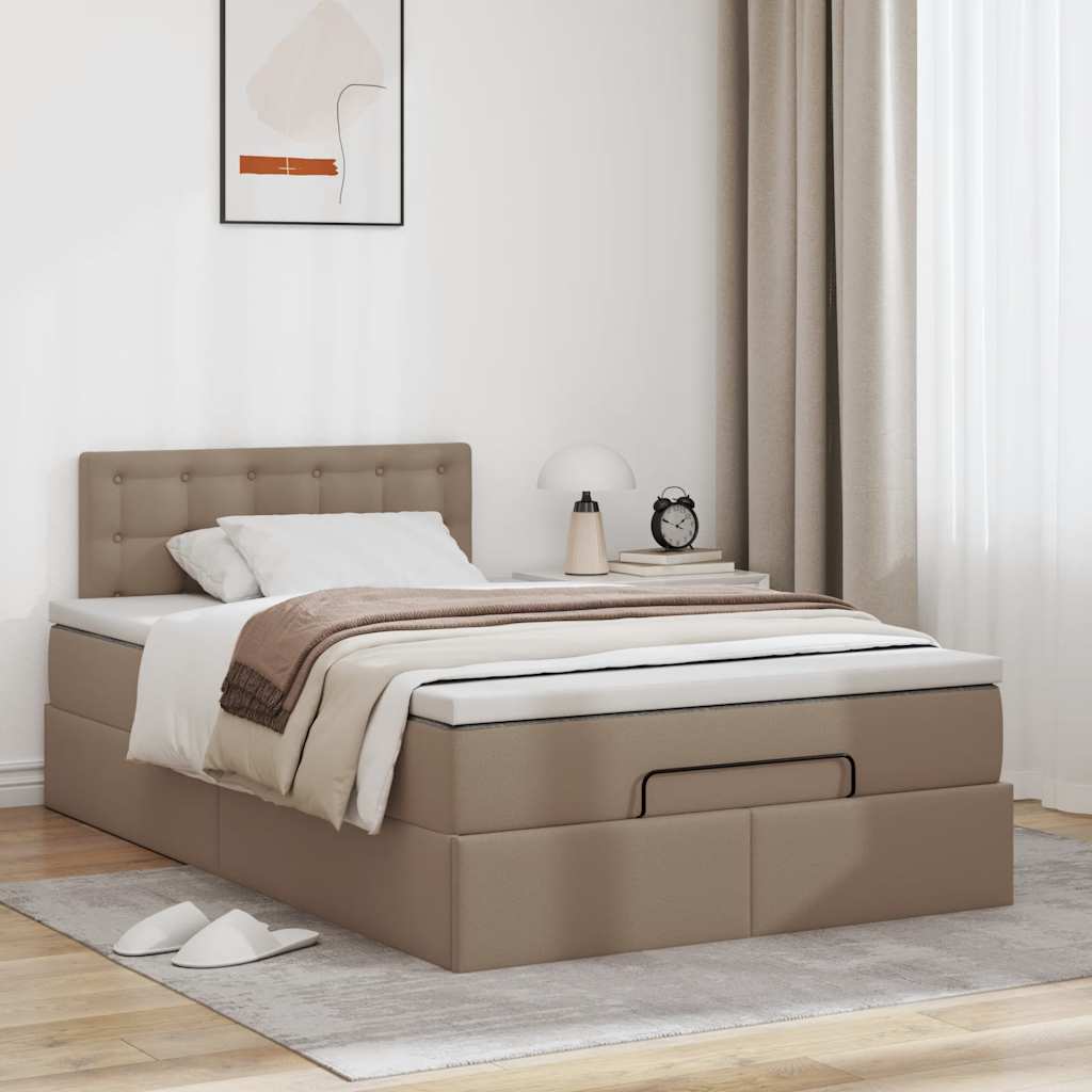 Okvir kreveta s madracem cappuccina 120x200cm umjetna koža