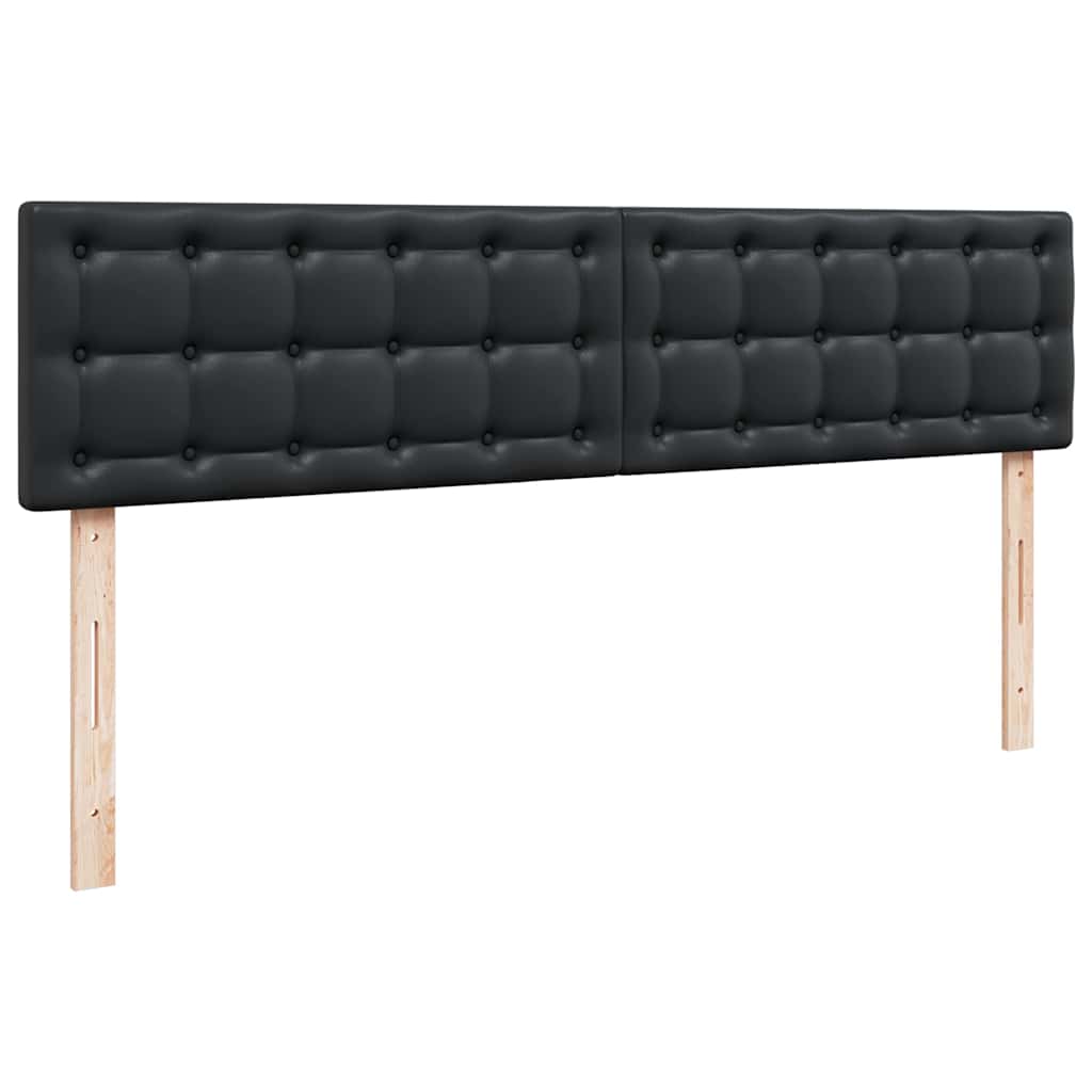 Otomanski okvir kreveta s madracem crni 200x200cm umjetna koža