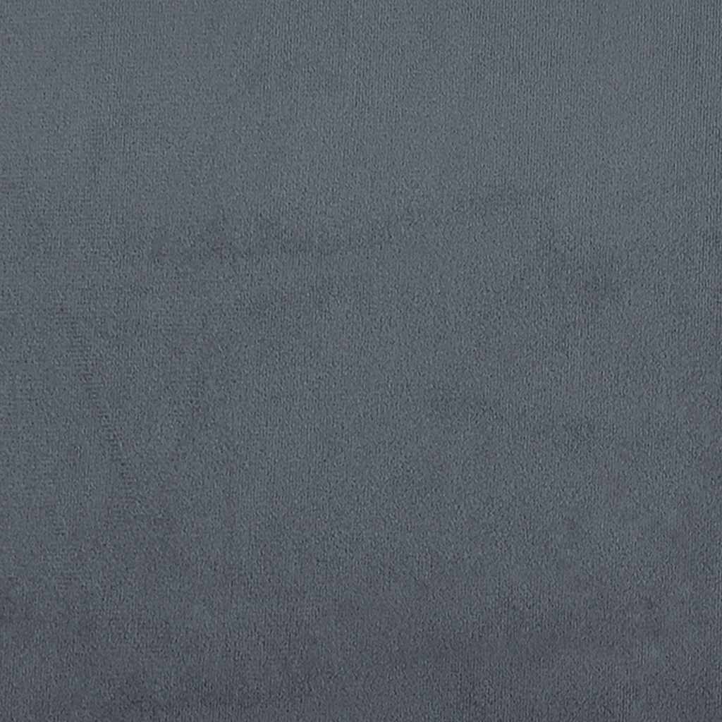 Okvir kreveta s madracem tamnosivi 120x200 cm baršunasti