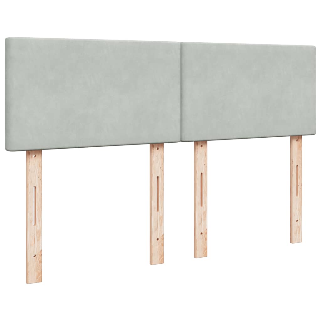 Otomanski krevet s madracem i LED 140x190 cm baršunasti