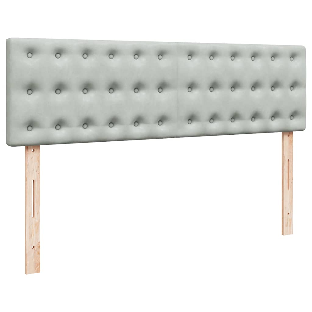 Otomanski krevet s madracem i LED 140x190 cm baršunasti