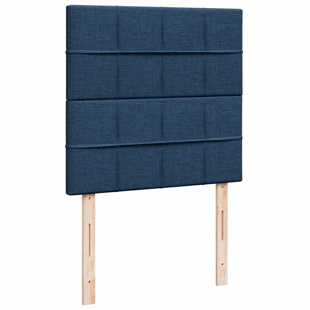 Otomanski krevet s madracem plavi 90x200 cm tkanine