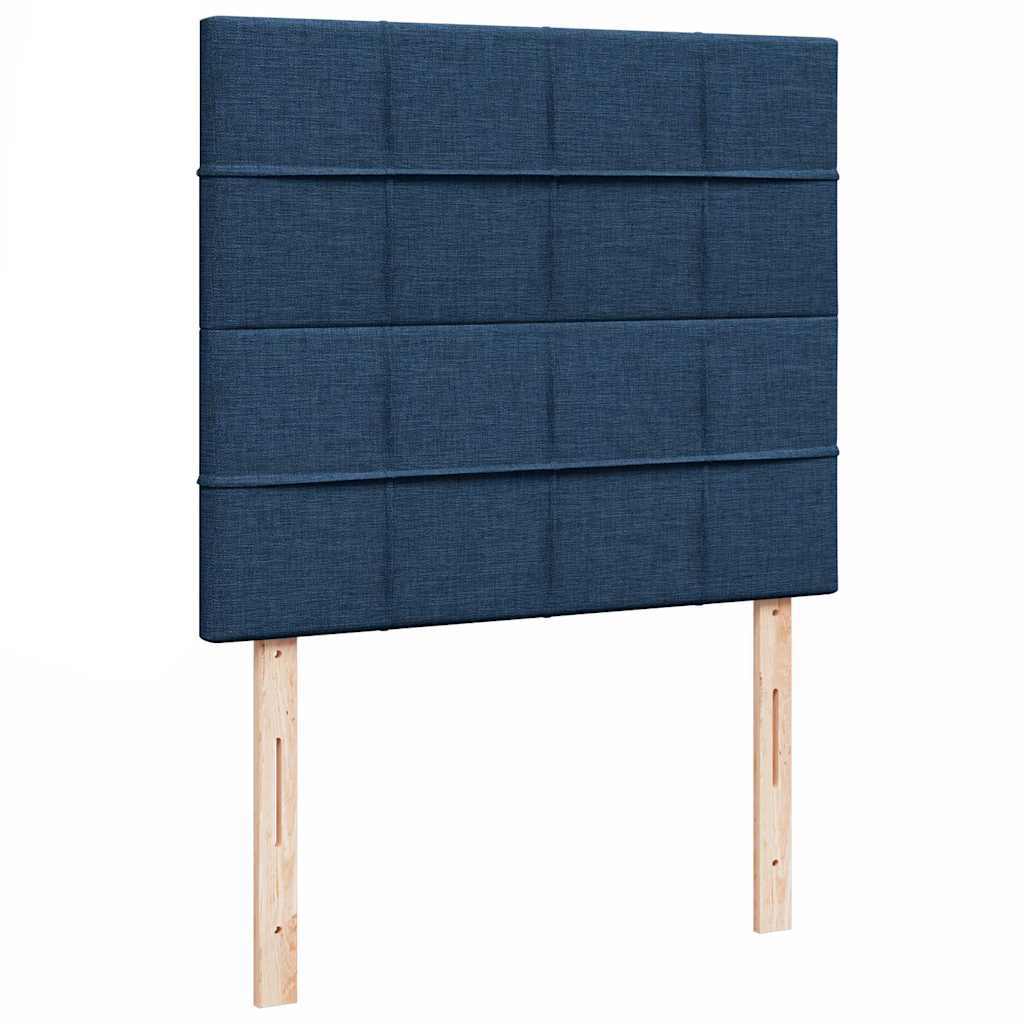 Otomanski krevet s madracem plavi 120x200 cm tkanine