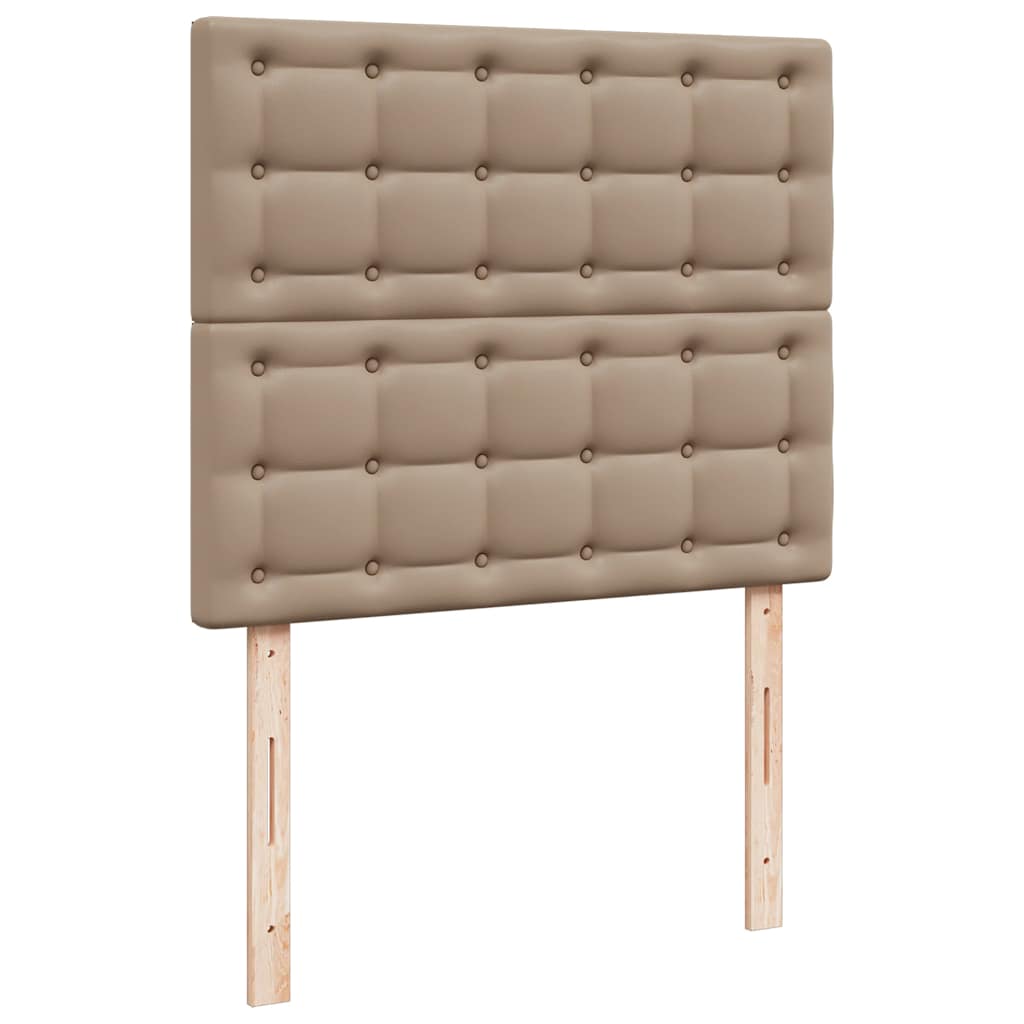 Okvir kreveta s madraca cappuccina 120x190 cm od umjetne kože