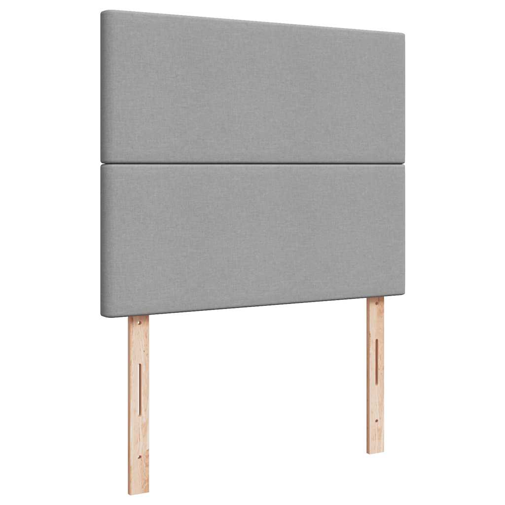 Okvir za krevet s madraca svjetlosivi 120x190 cm od tkanine
