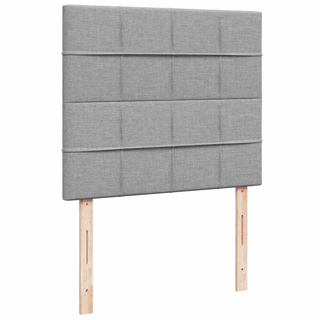 Okvir za krevet s madraca svjetlosivi 120x190 cm od tkanine
