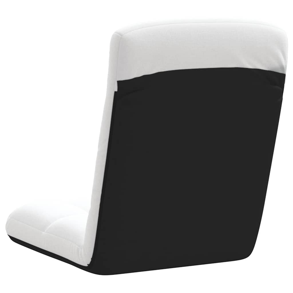 Sklopiva podna stolica bijela 71x51x62 cm tkanina