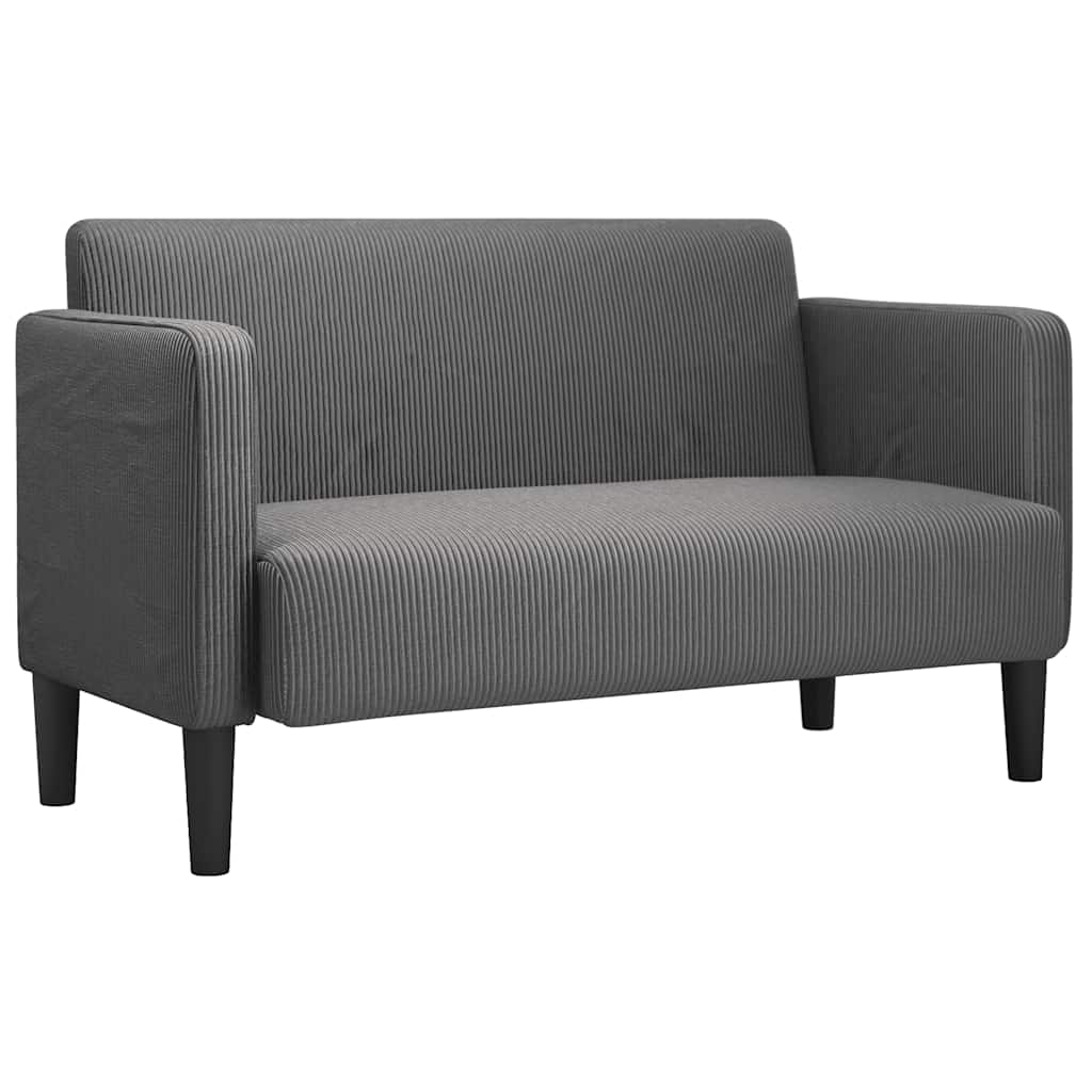 dvosjed tamno siva 109 cm samtana tkanina
