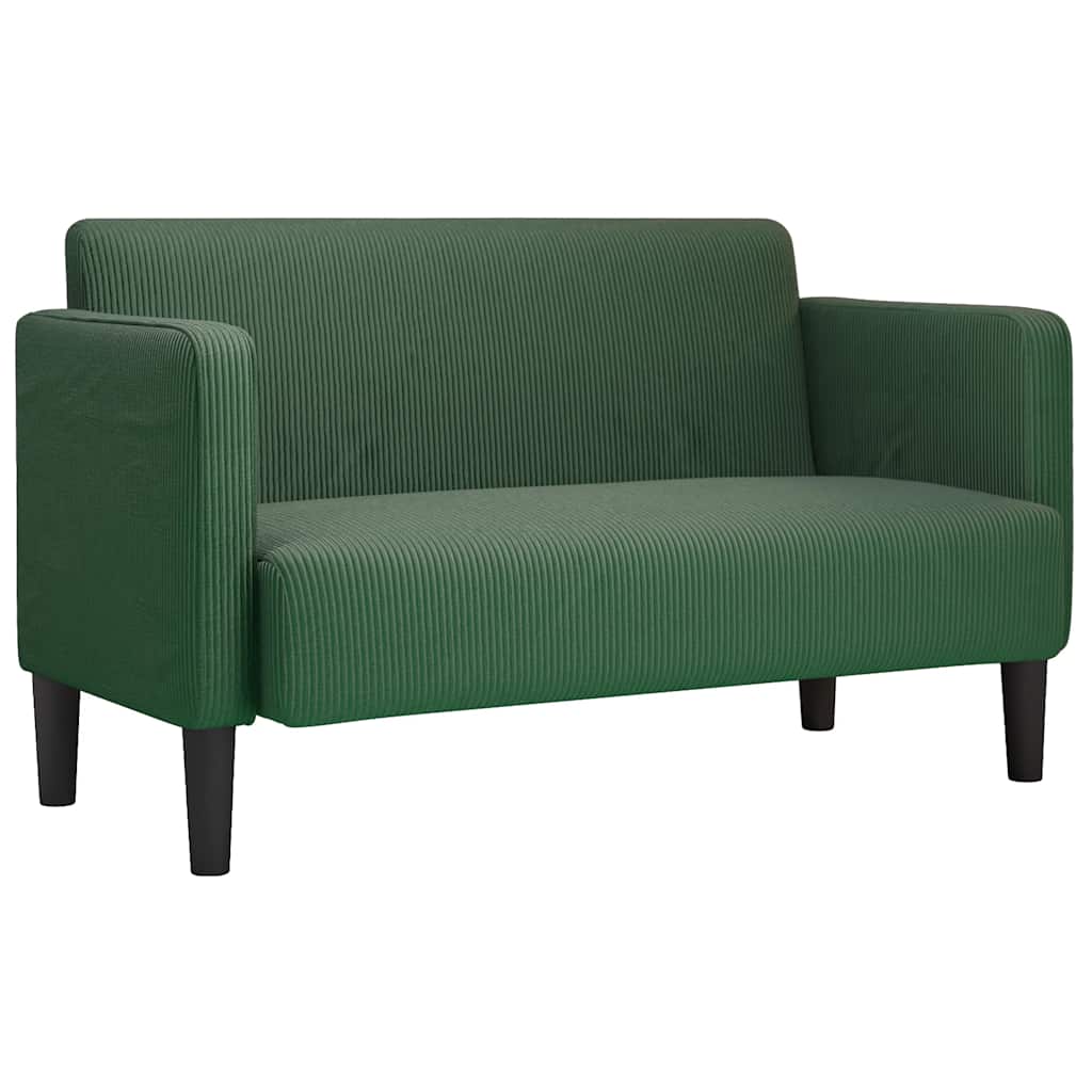 dvosjed kauč tamno zelena 109 cm samt tkanina