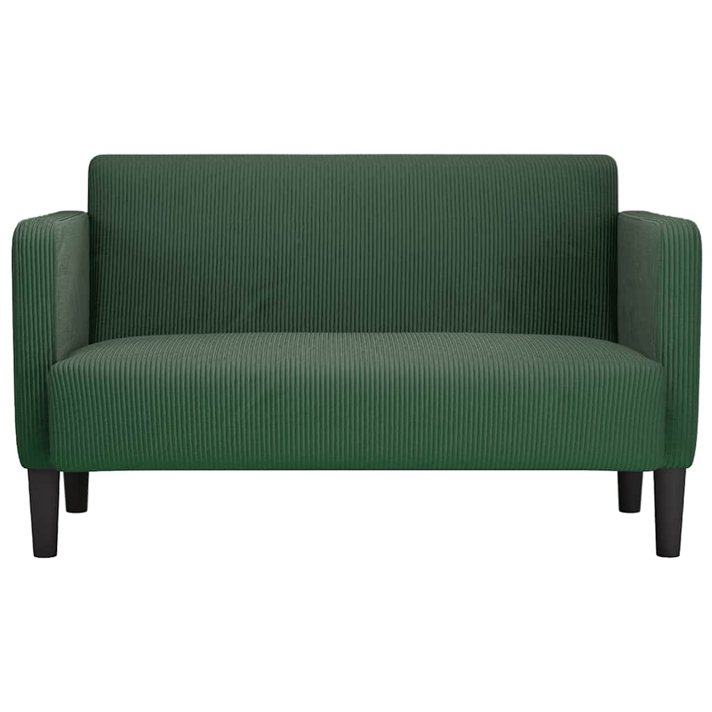 dvosjed kauč tamno zelena 109 cm samt tkanina