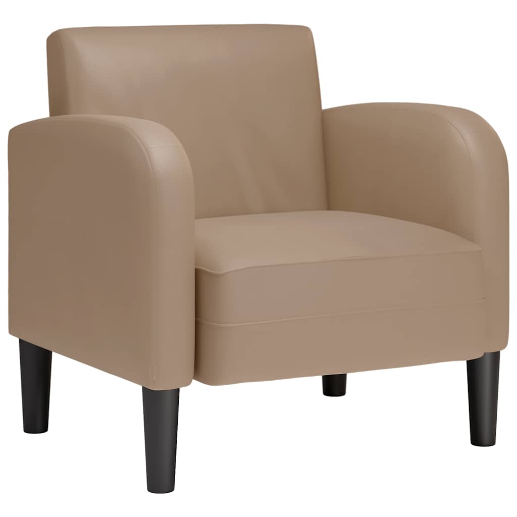 Sofa fotelja s naslonima za ruke Cappuccino 54 cm umjetna koža