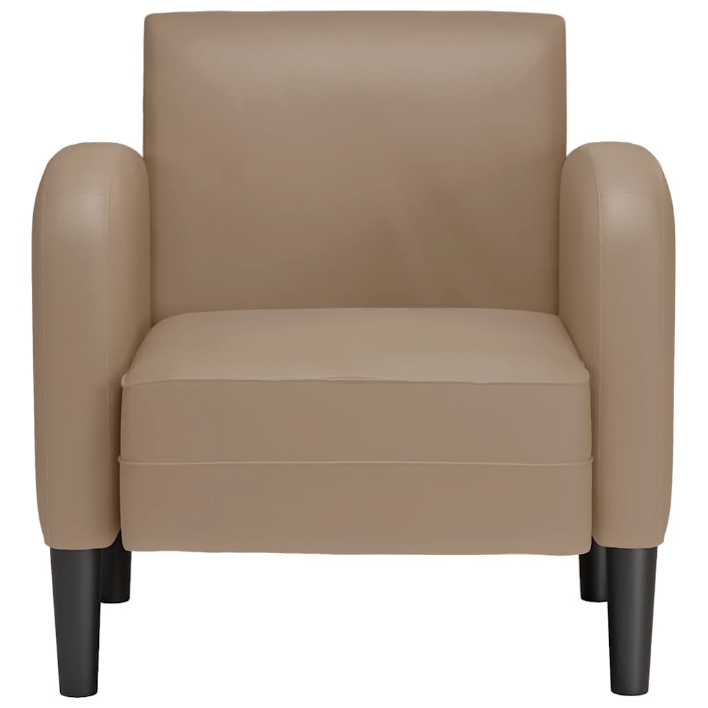 Sofa fotelja s naslonima za ruke Cappuccino 54 cm umjetna koža