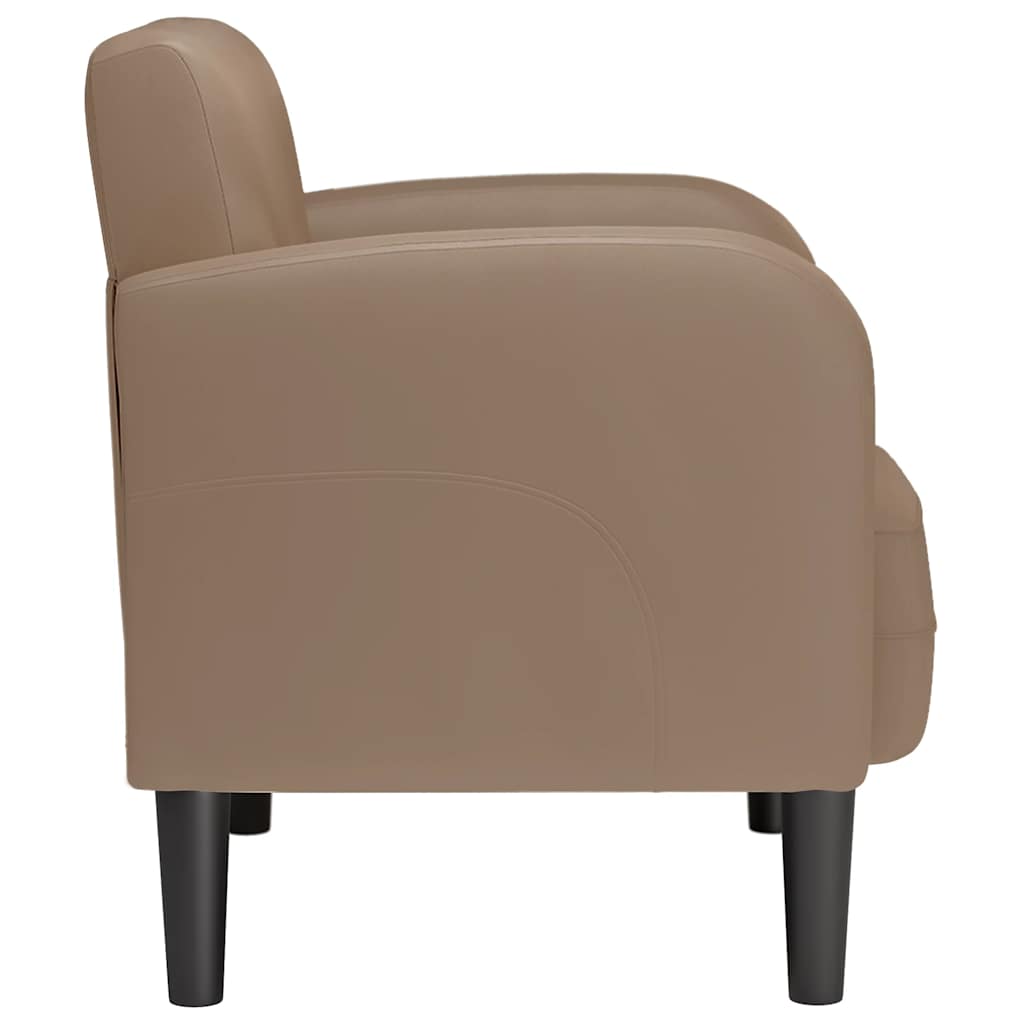 Sofa fotelja s naslonima za ruke Cappuccino 54 cm umjetna koža