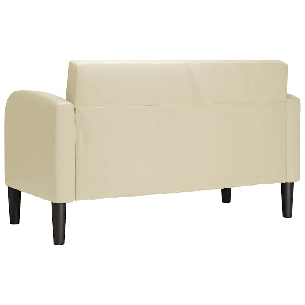 Dvosjed kauč krem 110 cm umjetna koža